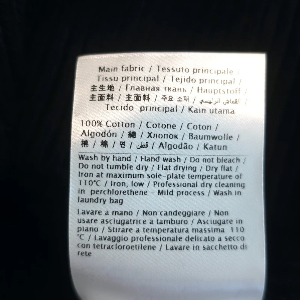 Valentino Sangallo Open Knit Sweater Black Cotton Size Extra Large NEW - Picture 8 of 10